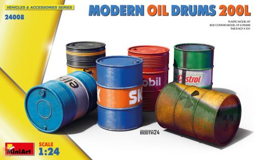 MiniArt 24008 1:24 Modern Oil Drums 200l