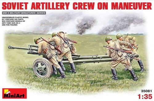 Miniart 1:35 Soviet Artillery Crew on Maneuvere