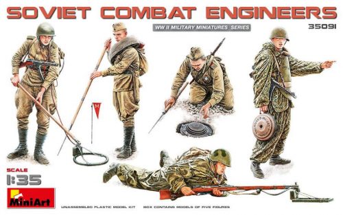 Miniart 1:35 Soviet Combat Engineers figura makett