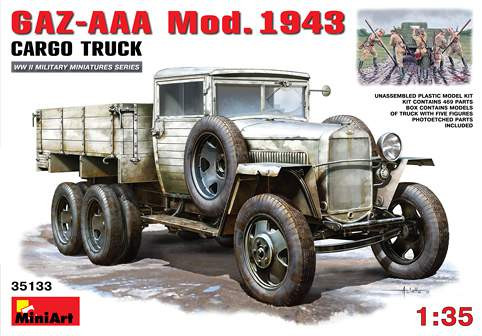 Miniart 1:35 Soviet GAZ-AAA Mod.1943 Cargo Truck