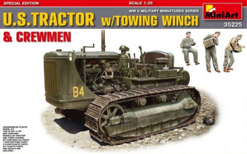 Miniart 1:35 U.S.Tractor w/Towing Winch&Crewmen Special Edition