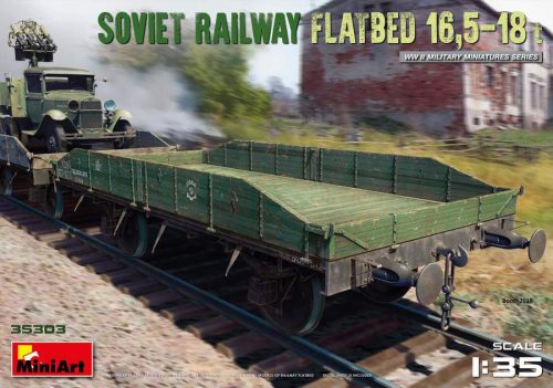 Miniart 1:35 Soviet Railway Flatbed 16,5-18 t