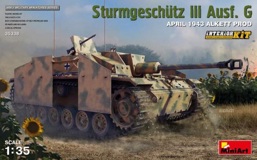 Miniart 1:35 Sturmgeschutz III Ausf. G APRIL 1943 ALKETT PROD. INTERIOR KIT