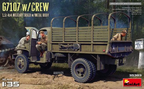 Miniart 1:35 G7107 w/crew 1,5t 4X4 cargo truck w/metal body