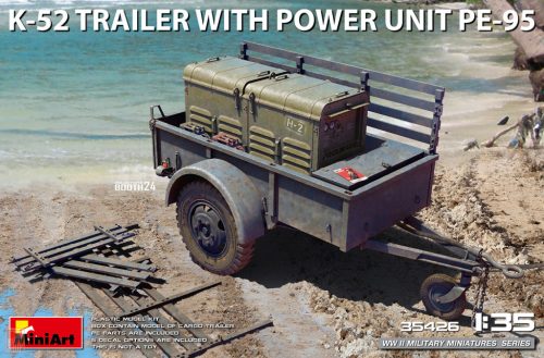 Miniart 35426 1:35 K-52 Trailer w/Power Unit PE-95