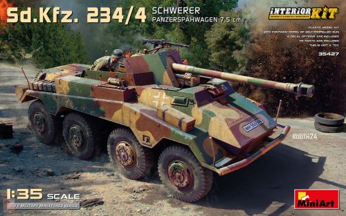 Miniart MT35427 1:35 Sd.Kfz. 234/4 Schwerer Panzerspahwagen 7,5 cm. Interior Kit