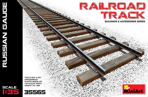 Miniart 1:35 Railroad Track (Russian Gauge)