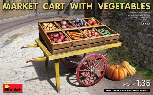 Miniart 1:35 Market Cart with Vegetables