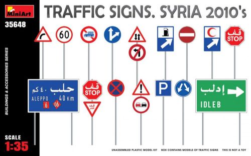 Miniart 1:35 Traffic Signs. Syria 2010's