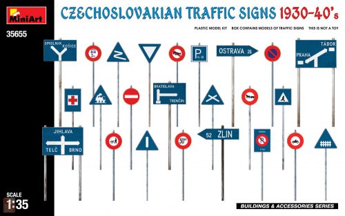 Miniart 1:35 Czechoslovakian Traffic Signs 1930-40’s