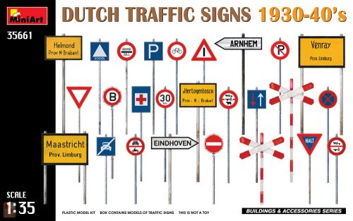 Miniart 1:35 Dutch Traffic Signs 1930-40’s