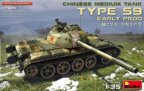 Miniart 1:35 Type 59 Early Prod. Chinese Medium Tank harcjármű makett