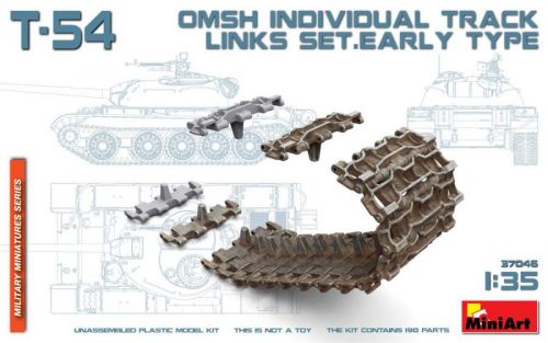 Miniart 1:35 T-54 OMSh Individual Track Links Set. Early Type