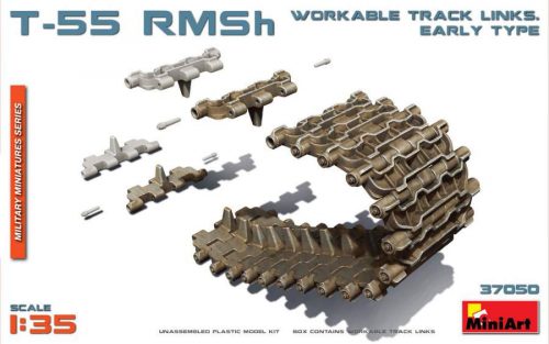 Miniart 1:35 T-55 RMSh Workable Track Links. Early Type