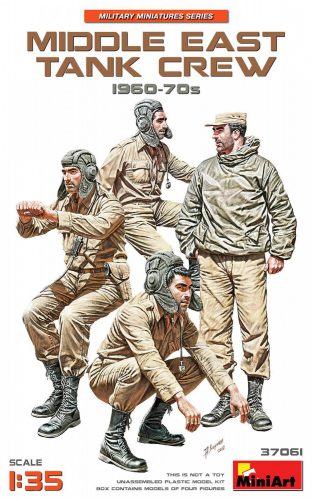 Miniart 1:35 Middle East Tank Crew 1960-70s figura makett