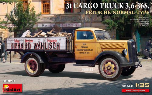 Miniart MT38079 1:35 3t Cargo Truck 3,6-36S. Pritsche-Normal-Type