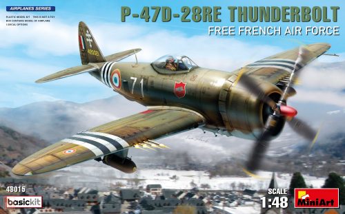 Miniart 1:48 P-47D-28RE Thunderbolt. Free French Air Force. Basic Kit