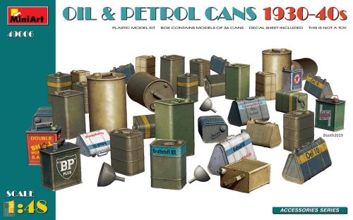 Miniart 1:48 Oil & Petrol Cans 1930-40s