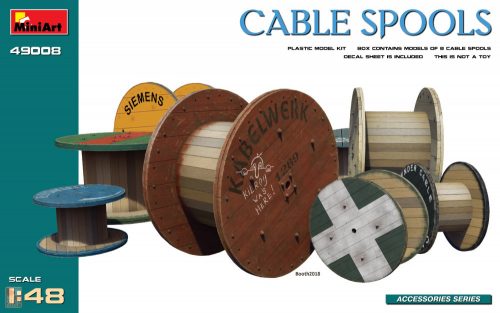 Miniart 1:48 Cable Spools