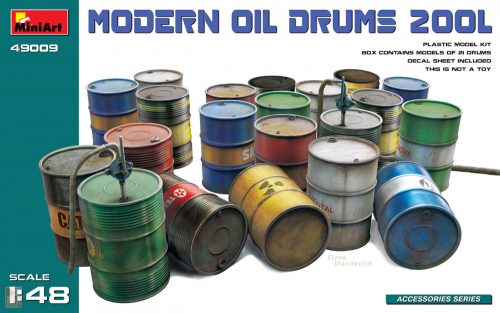 Miniart 1:48 Modern Oil Drums (200l)