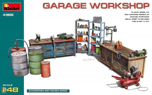 Miniart 1:48 Garage Workshop