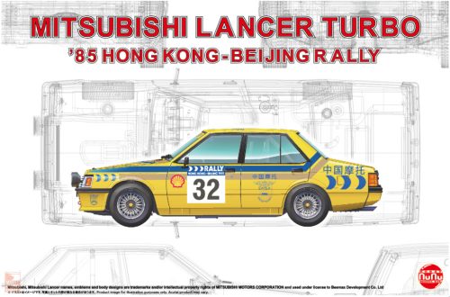 NUNU-BEEMAX PN24032 1:24 Mitsubishi Lancer 2000 turbo Hongkong Beijin Rally'85