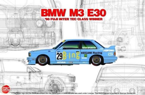 NUNU-BEEMAX PN24019 1:24 Bmw M3 E30 Gr.A 1990 InterTEC Class Winner in FISCO (Fuji International Speedway)