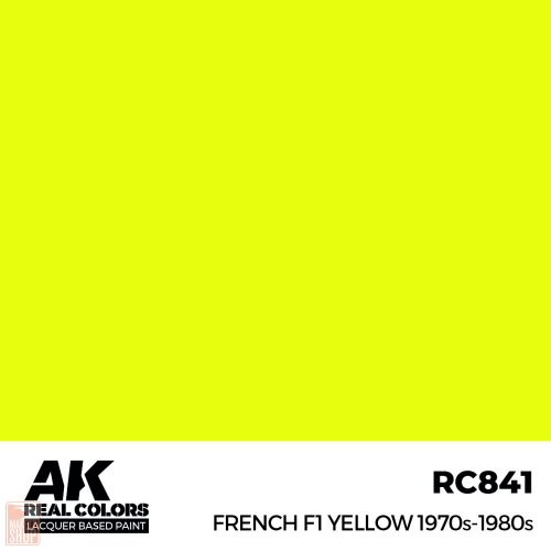 French F1 Yellow 1970s-1980s 17ml.