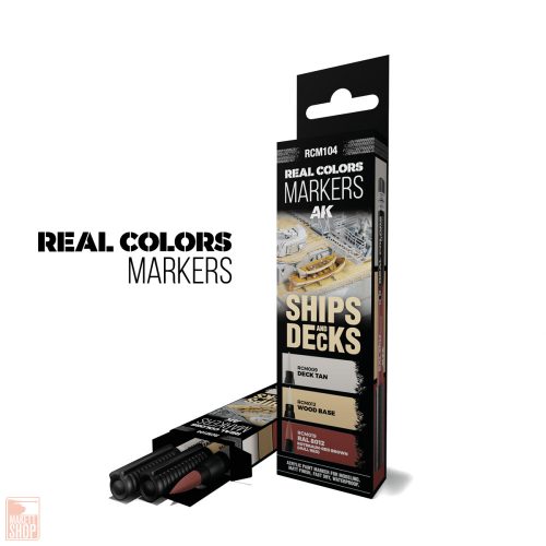 Real Colors Markers Rcm104 Ships & Decks - Set 3 Real Colors Markers