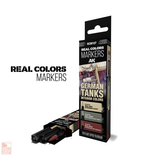 Real Colors Markers Rcm107 German Tanks Interior Colors - Set 3 Real Colors Markers