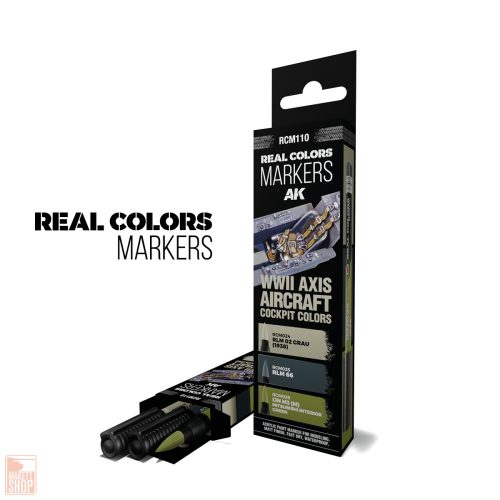 Real Colors Markers Rcm110 Wwii Axis Aircraft Cockpit Colors - Set 3 Real Colors Markers