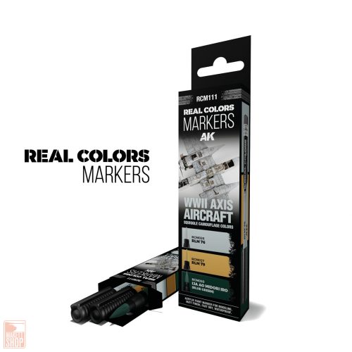 Real Colors Markers Rcm111 Wwii Axis Aircraft Squiggle Camouflage Colors - Set 3 Real Colors Markers