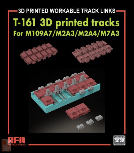 Ryefield model 3028 1:35 T-161 workable tracks  For M109A7/M2A3/M2A4/M7A3 (3D printed）