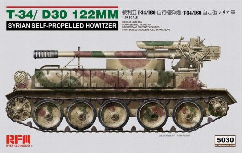 Ryefield model 1:35 T-34/D-30 122MM Syrian Self-propelled Howitzer