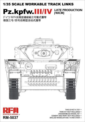 Ryefield model 1:35 Pz.Kpfw.III/IV Late Production (40cm) Tracks