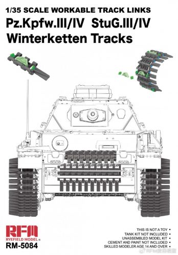 Ryefield model RM5084 1:35 Workable Winterketten Tracks for Pz.Kpfw. III/IV & StuG.III/IV