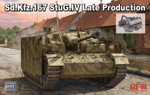 Ryefield model 5111 1:35 Sd.Kfz.167 StuG.IV Late Production with Engine & workable tracks