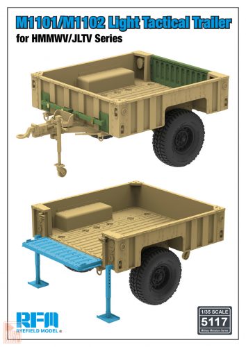 Ryefield model RM5117 1:35 M1101/M1102 Light Tactical Trailer for HMMWV/JLTV Series