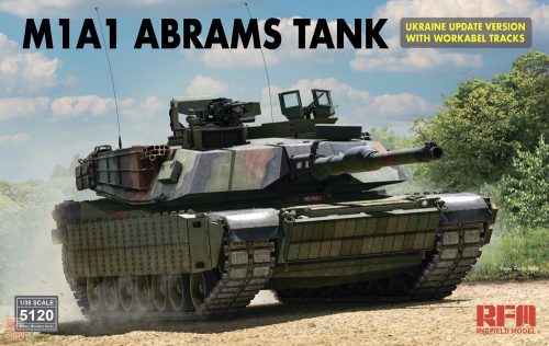 Ryefield model 5120 1:35 M1A1 Abrams Tank Ukraine Update Version with workabel tracks