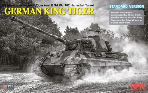 Ryefield model 5125 1:35 Sd.Kfz.182 Tiger Ausf.B King Tiger (Henschel Turret) Standard version