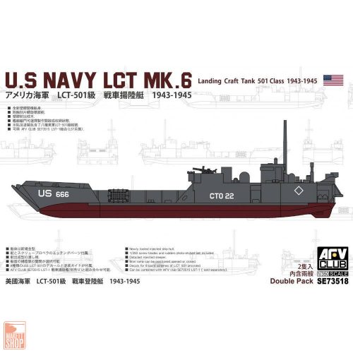 AFV-Club 1:350 U.S. Navy LCT MK.6 landing Craft Tank 501 Class 1943-1945