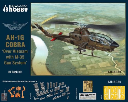 Special Hobby 1:48 AH-1G Cobra ‘Over Vietnam with M-35 Gun System’ Hi-Tech Kit