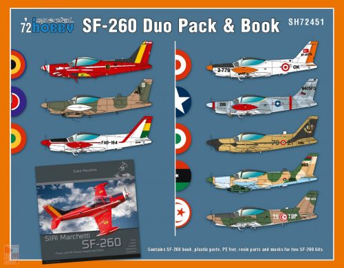 Special Hobby 1:72 SIAI-Marchetti SF-260 Duo Pack & Book