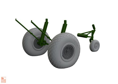 Eduard Accessories 1:48 B-17F wheels diamond tread 1/48