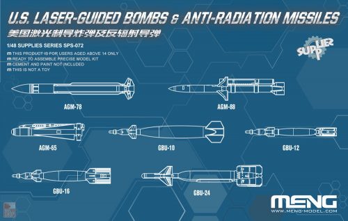 Meng Model 1:48 U.S. Laser-Guided Bombs & Anti-Radiation Missiles