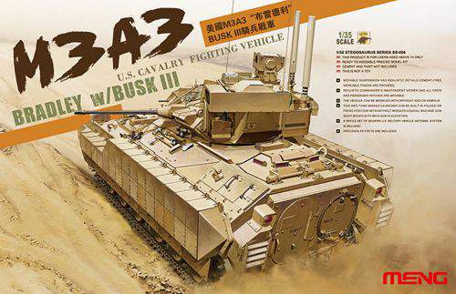 Meng Model 1:35 M3A3 Bradley w/Busk III U.S. Cavarly Fighting Vehicle