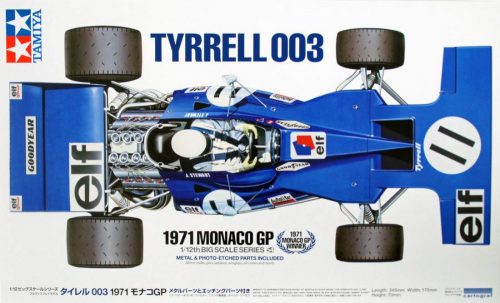 1:12 Tyrrell 003 1971 Monaco GP W/Photo-Etched Parts