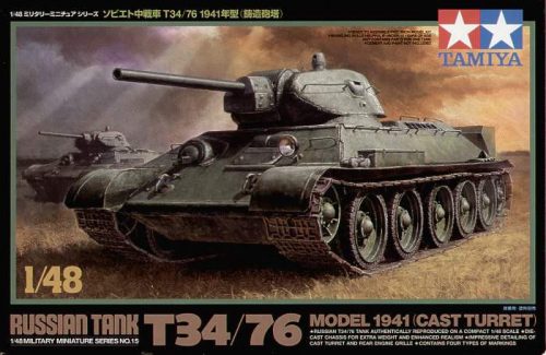 Tamiya 1:48 T34/76 1941 Cast Turret harcjármű makett