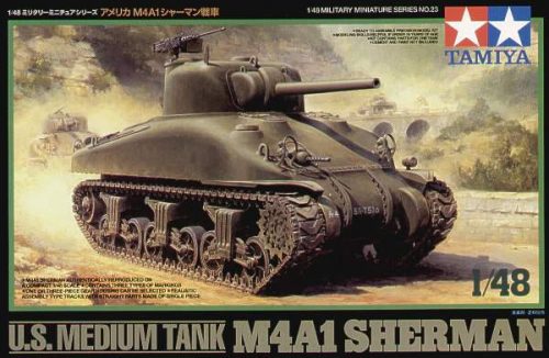 Tamiya 1:48 M4A1 Sherman harcjármű makett