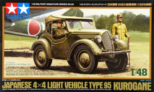 Tamiya 1:48 Kurogane (Japanese 4x4 Light Vehicle Type 95) harcjármű makett